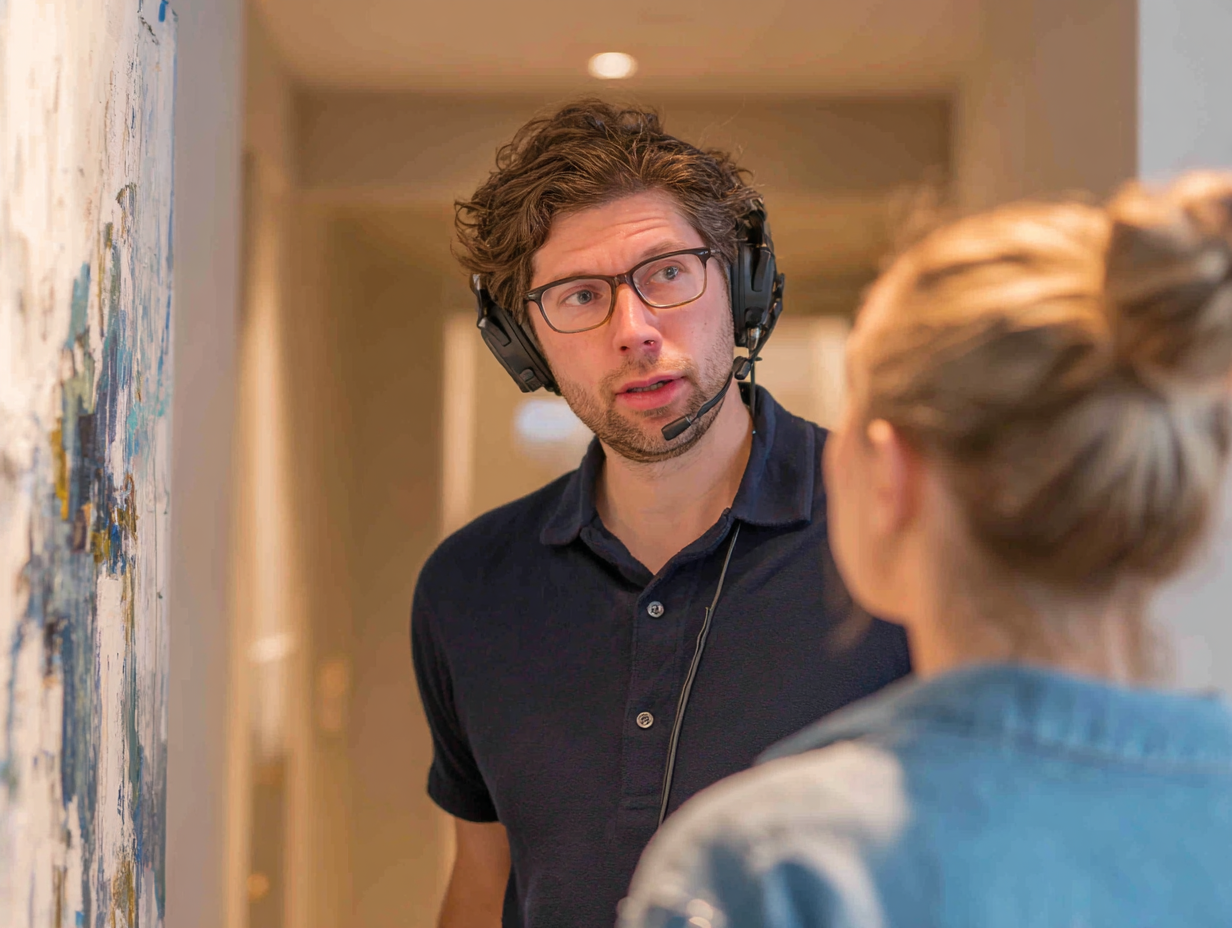 Soundproofing technician discussing noise-control recommendations with a homeowner.